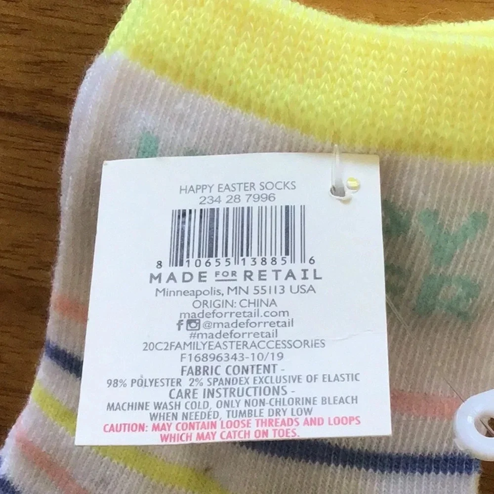 Easter Casual Crew Socks Trio - NWT